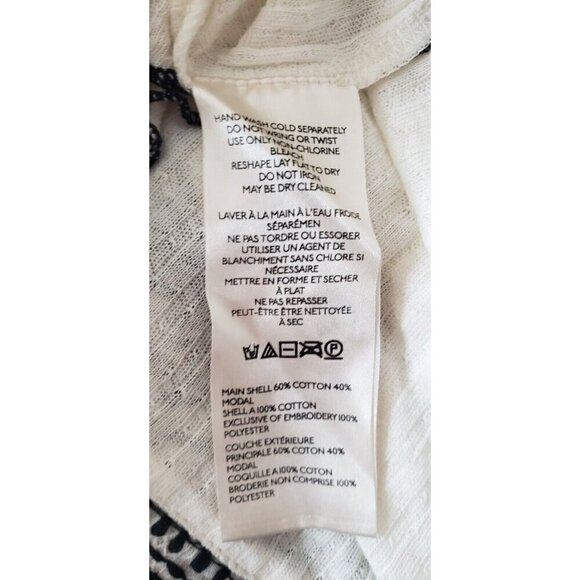 NEW FREE PEOPLE SARAFINA IVORY COMBO EMBROIDERED TASSEL TOP SZ MEDIUM - Picture 10 of 10